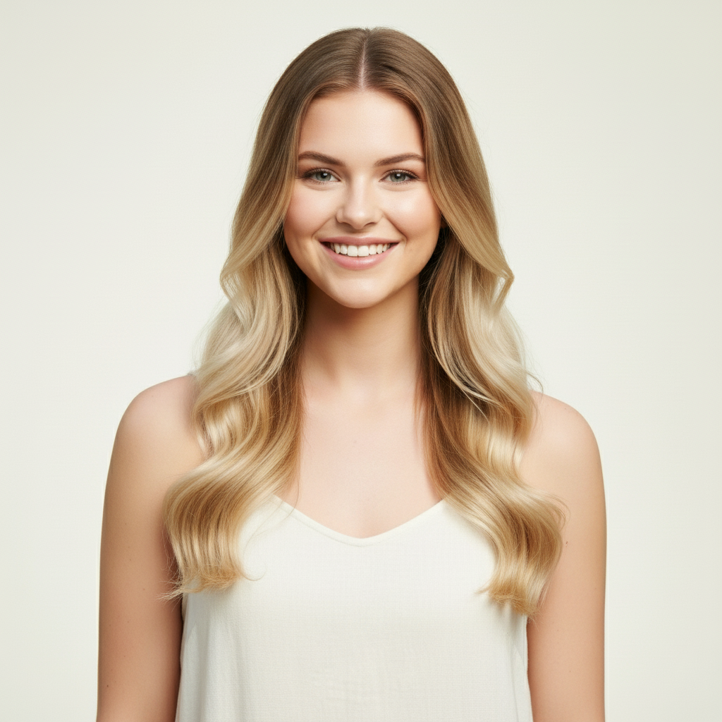 Blonde Balayage Model