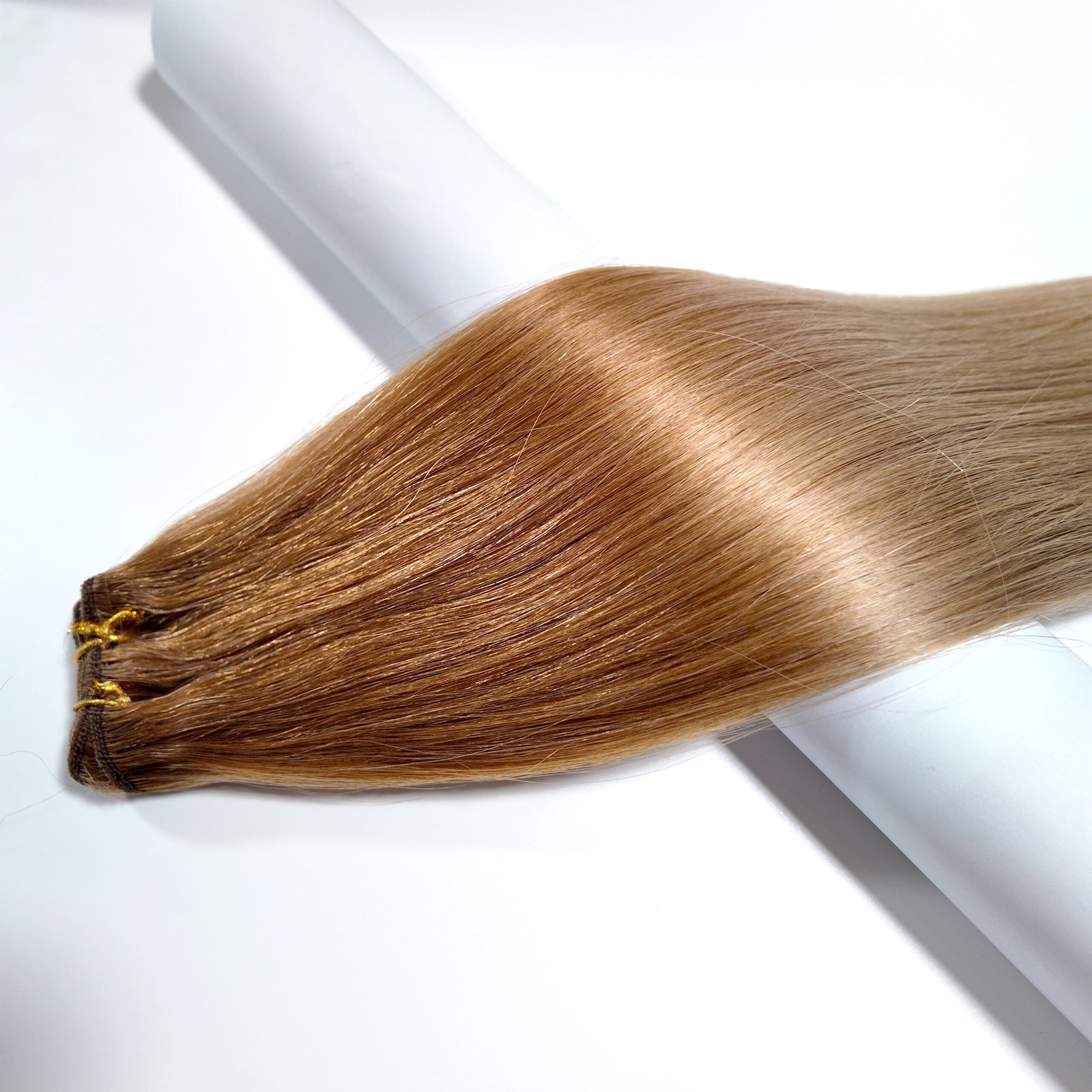 20" Ombre Coffee Brown to 613 Blonde Human Hair Weft (100g) - Image 2