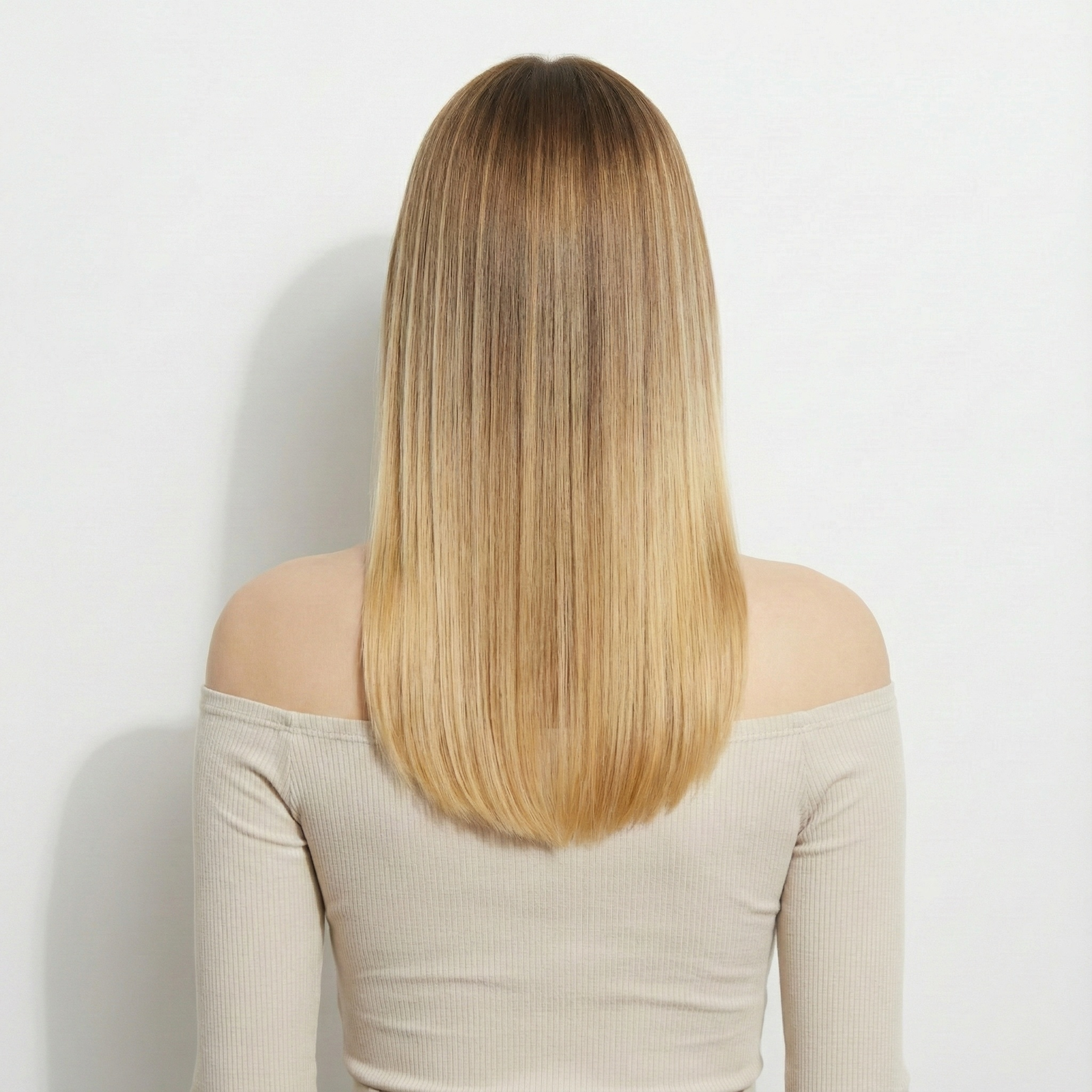 14" 7-Piece Ombre Coffee Gray to 618 Blonde Human Hair Clip Ins(110g)