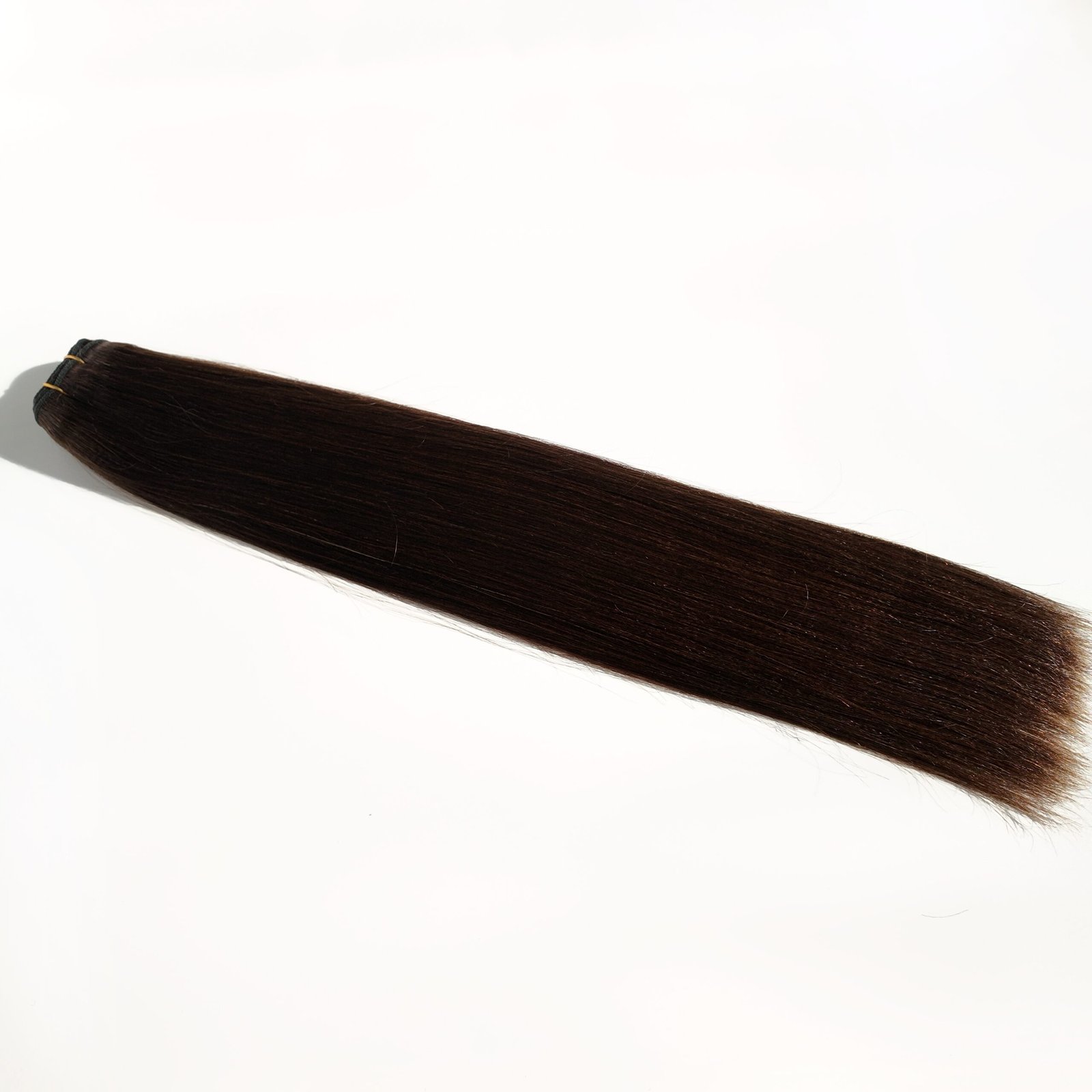 16"Yaki Straight Darkest Brown Human Hair Weft(100g) - Image 4