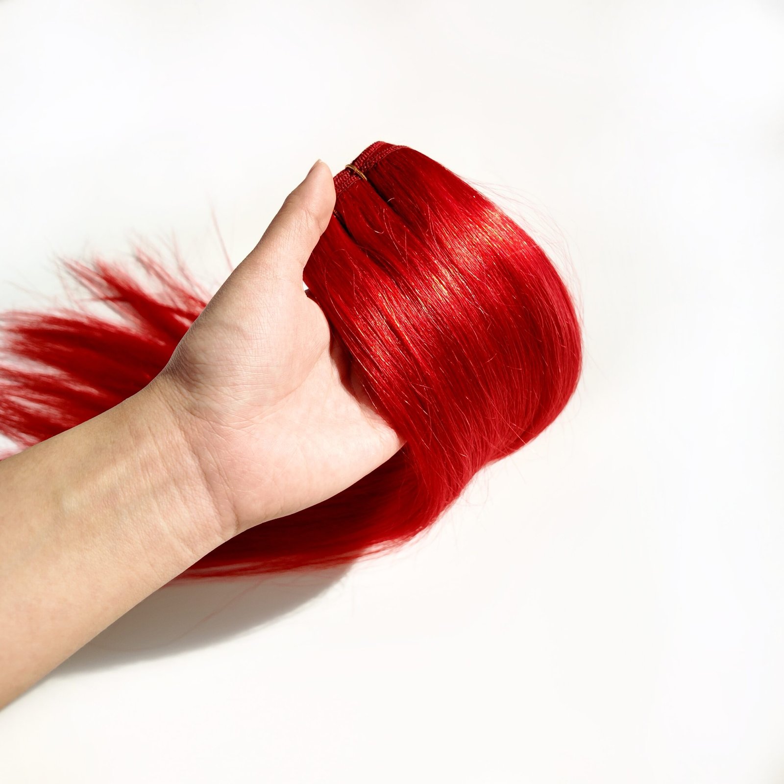 18"Red Human Hair Weft(100g) - Image 2